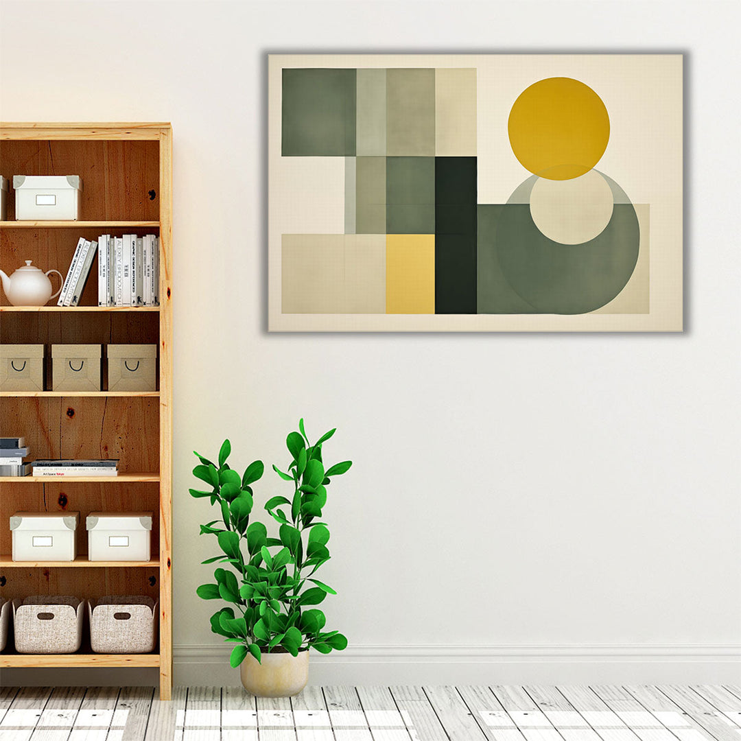 Soft Geometry Study - Canvas Print Wall Art