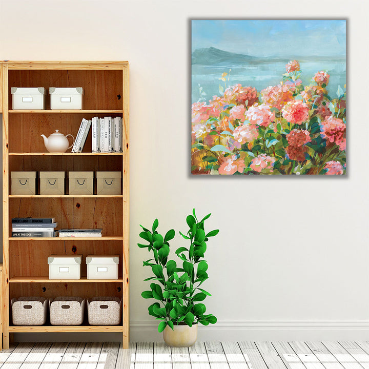 Coastal Dahlias II - Canvas Print Wall Art