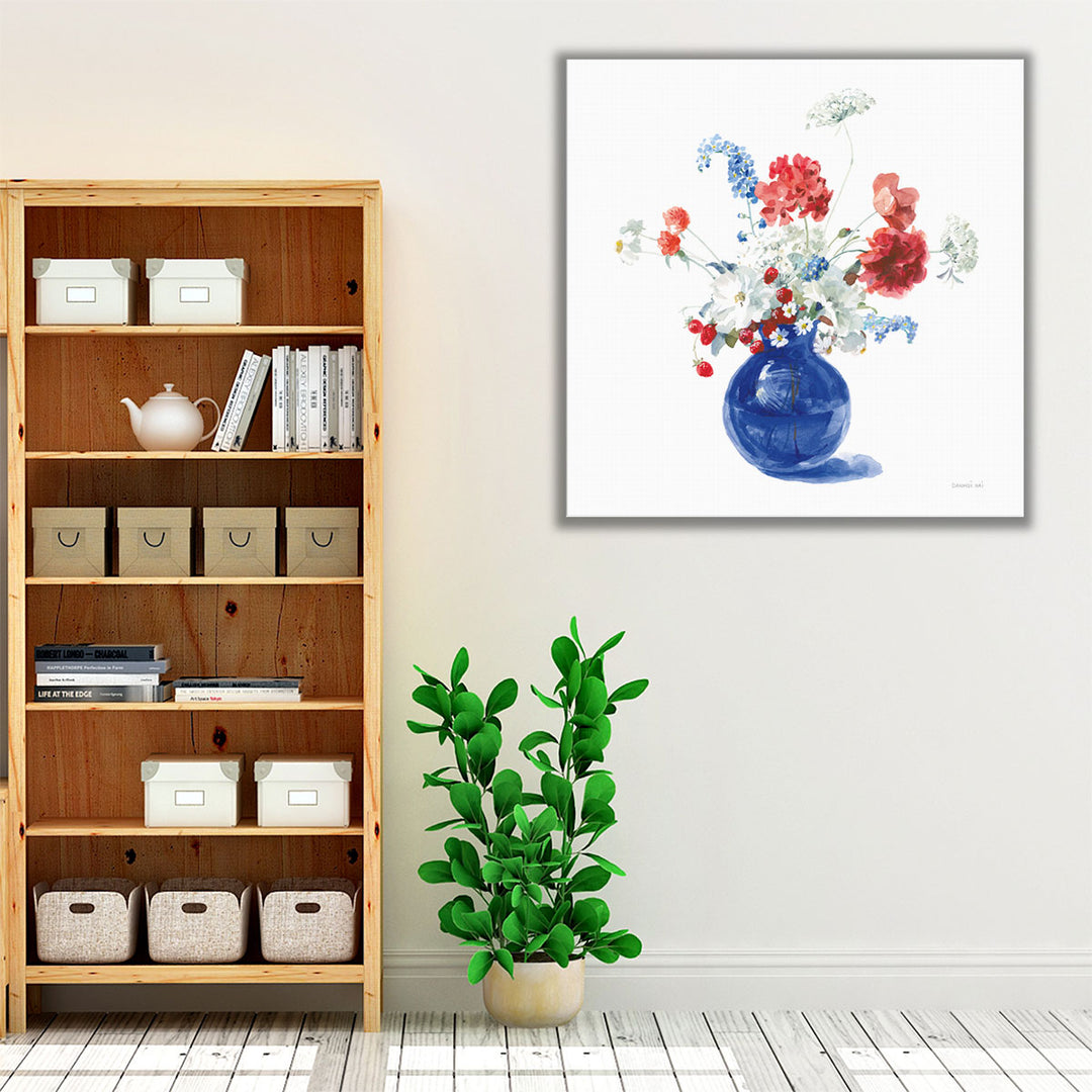 Americana Bouquet - Canvas Print Wall Art