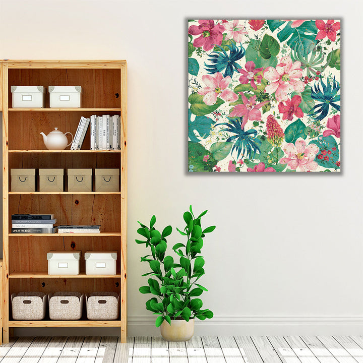 Tropical Dream Bright on Cream I - Canvas Print Wall Art