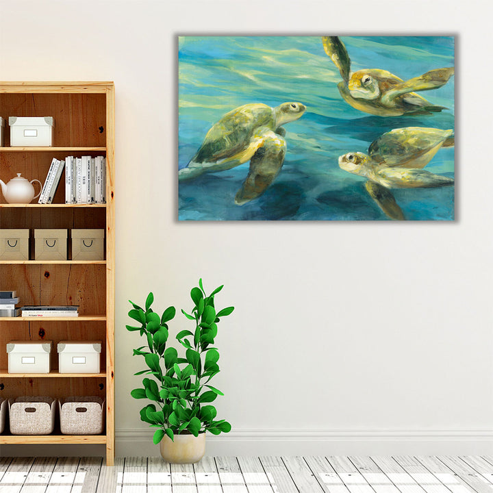 Sea Turtles - Canvas Print Wall Art