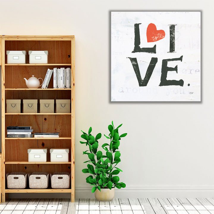 Live - Canvas Print Wall Art