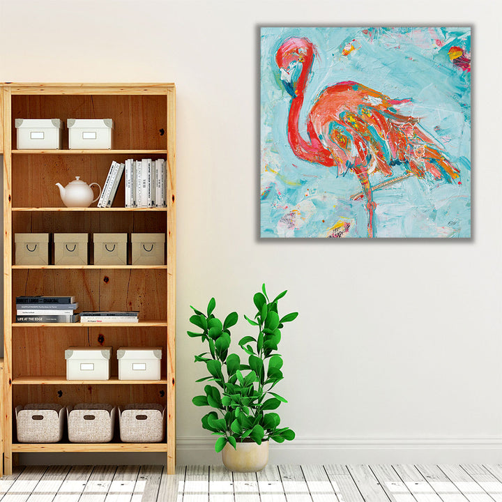 Flamingo Bright - Canvas Print Wall Art