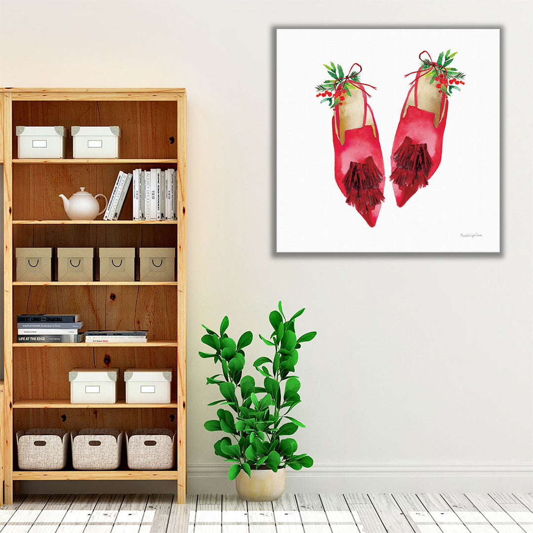 Christmas Eve Mules I - Canvas Print Wall Art