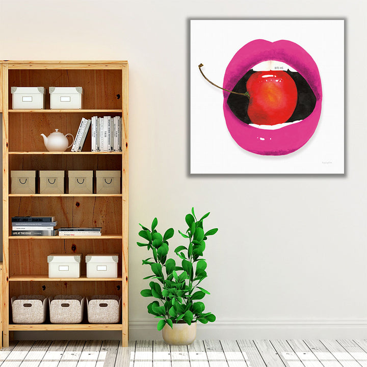 Pink Lips - Canvas Print Wall Art