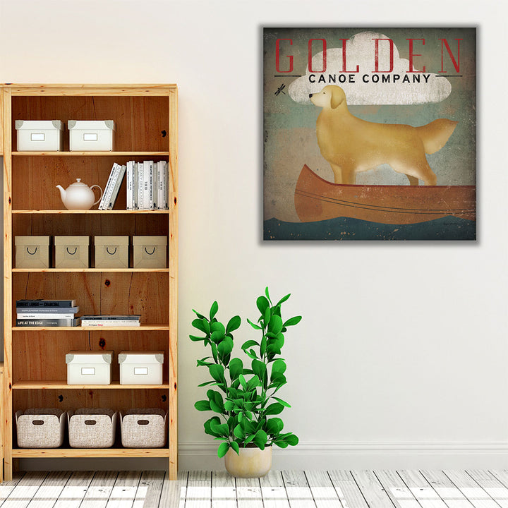 Golden Dog Canoe Co - Canvas Print Wall Art