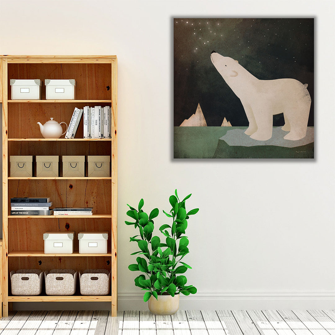 Constellations Polar Bear - Canvas Print Wall Art