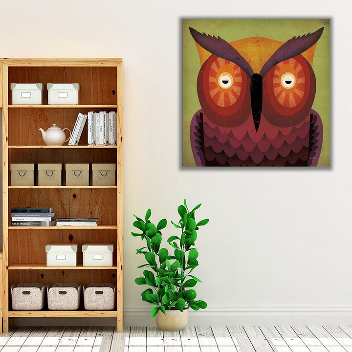 Owl Wow - Canvas Print Wall Art