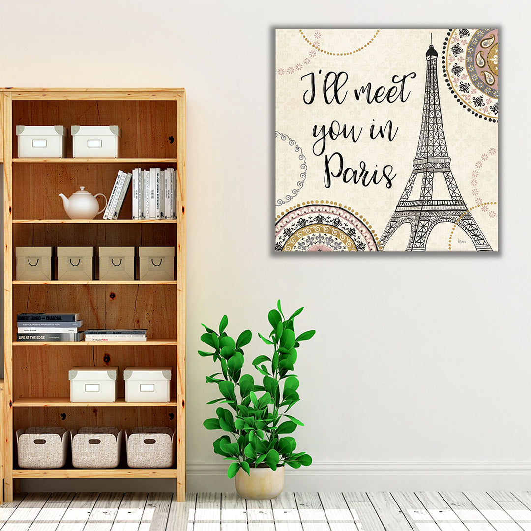 Romance in Paris II - Canvas Print Wall Art