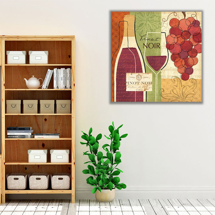 Wine and Grapes I - Canvas Print Wall Art