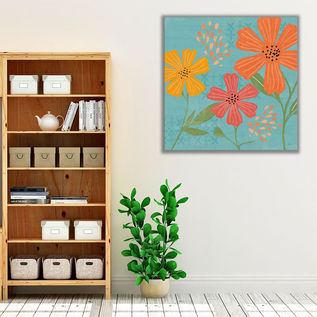 Mod Floral III - Canvas Print Wall Art