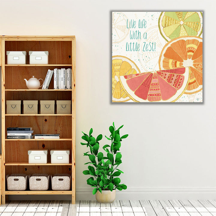 Citrus Splash II - Canvas Print Wall Art