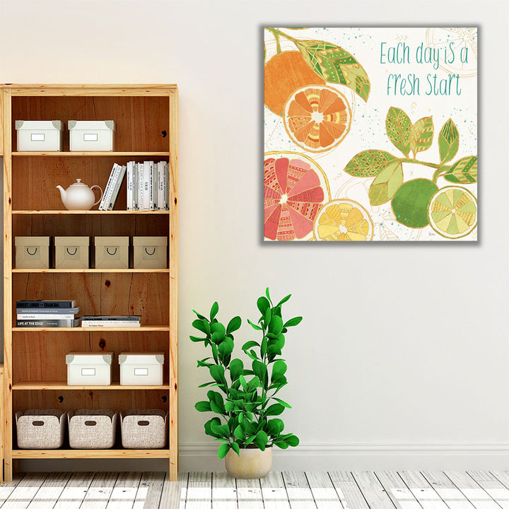 Citrus Splash IV - Canvas Print Wall Art