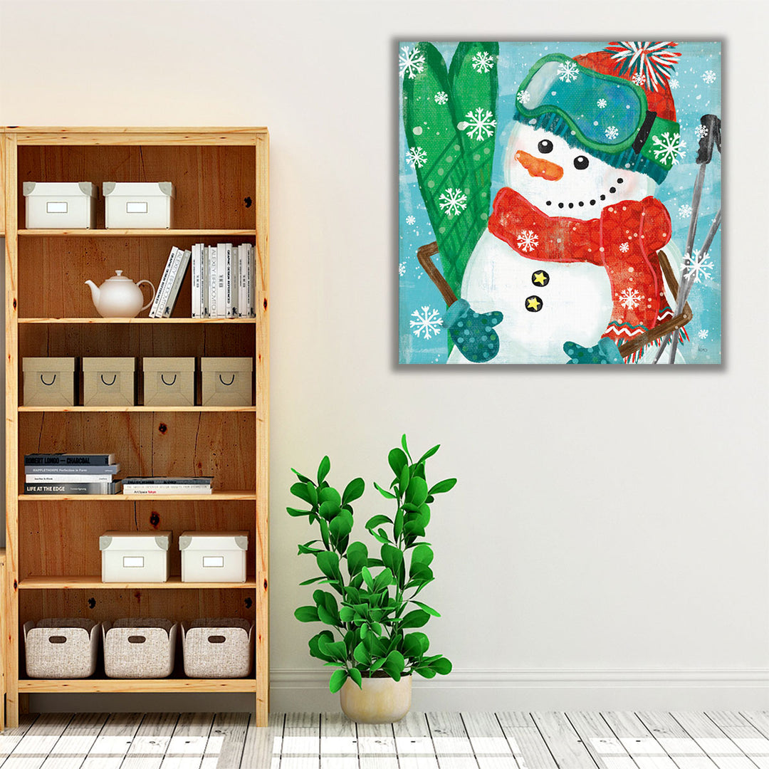 Snowy Fun V - Canvas Print Wall Art