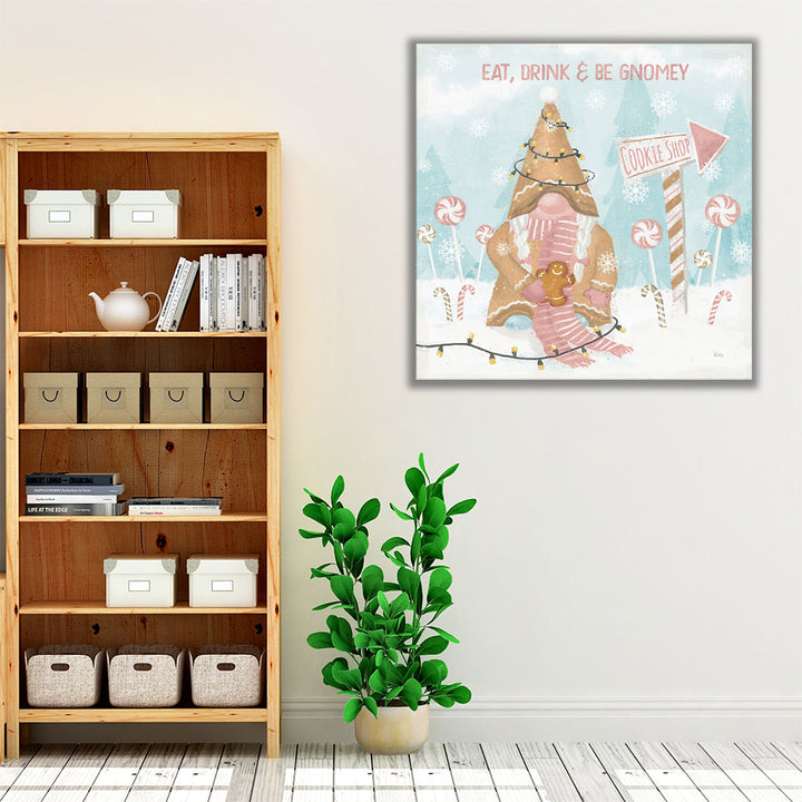 Gnome Sweet Gnome III Blush - Canvas Print Wall Art