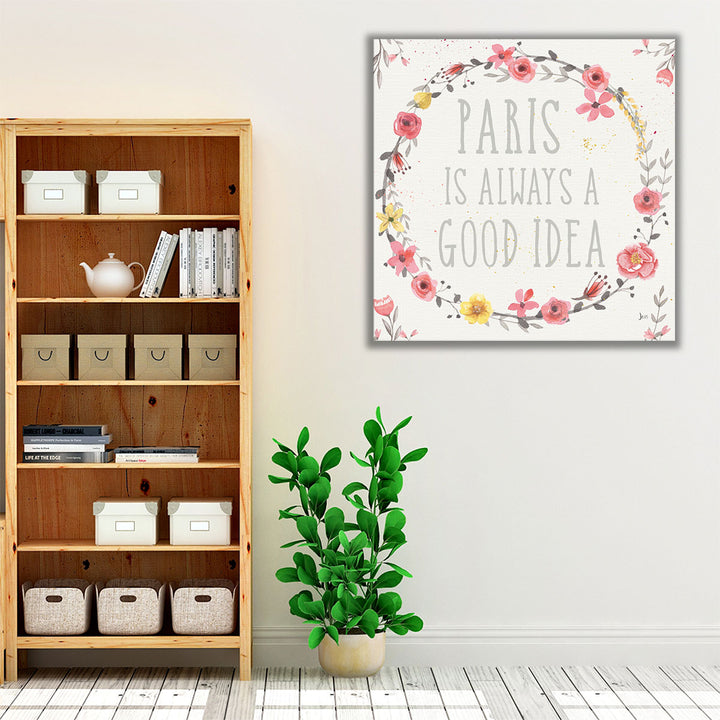 Paris Blooms IV - Canvas Print Wall Art