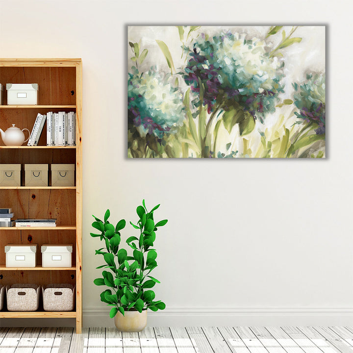 Hydrangea Field - Canvas Print Wall Art