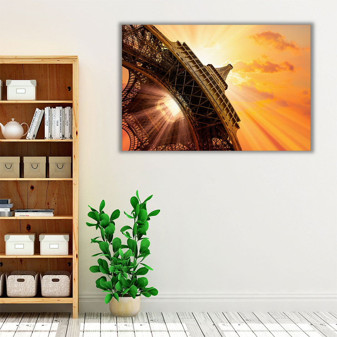 Another Shot of Eiffel Tower Paris, France - Canvas Print Wall Art