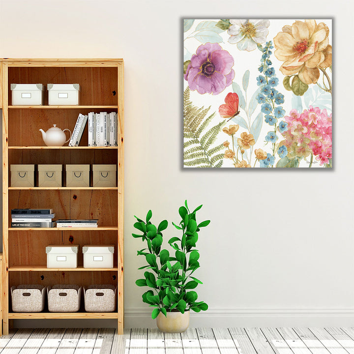 Rainbow Seeds Flowers III - Canvas Print Wall Art