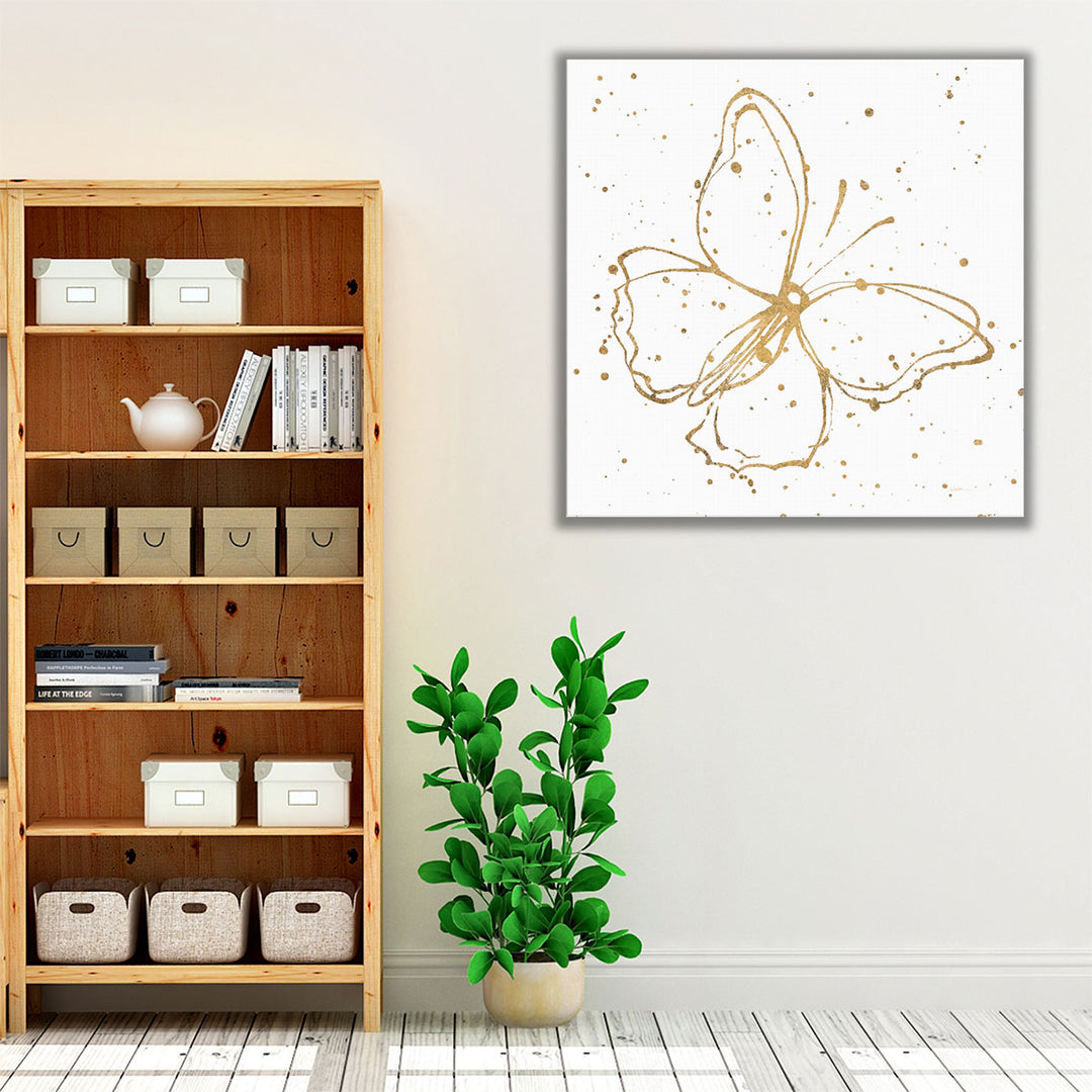 Golden Wings I - Canvas Print Wall Art