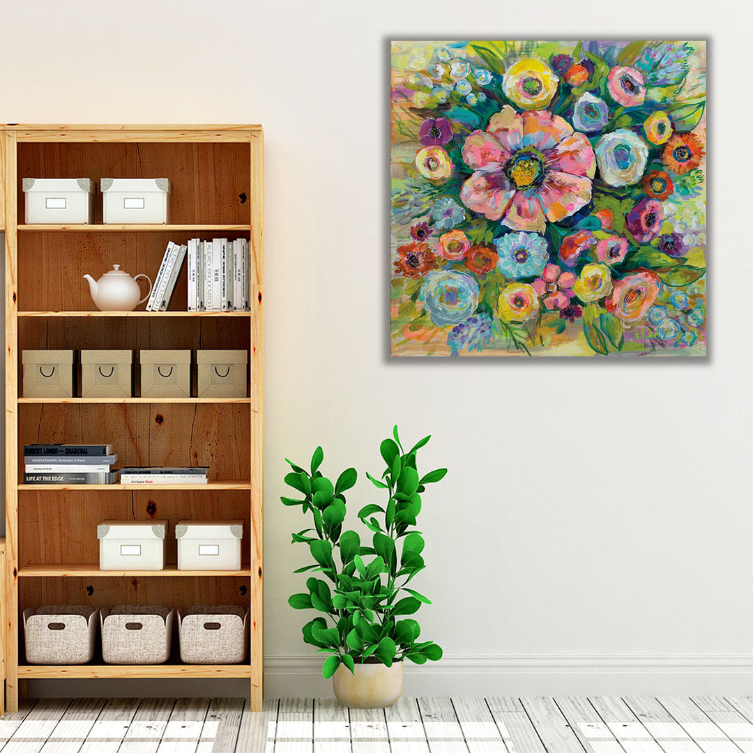 Floral Fireworks - Canvas Print Wall Art