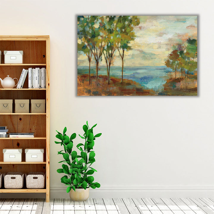 View of the Lake - Canvas Print Wall Art