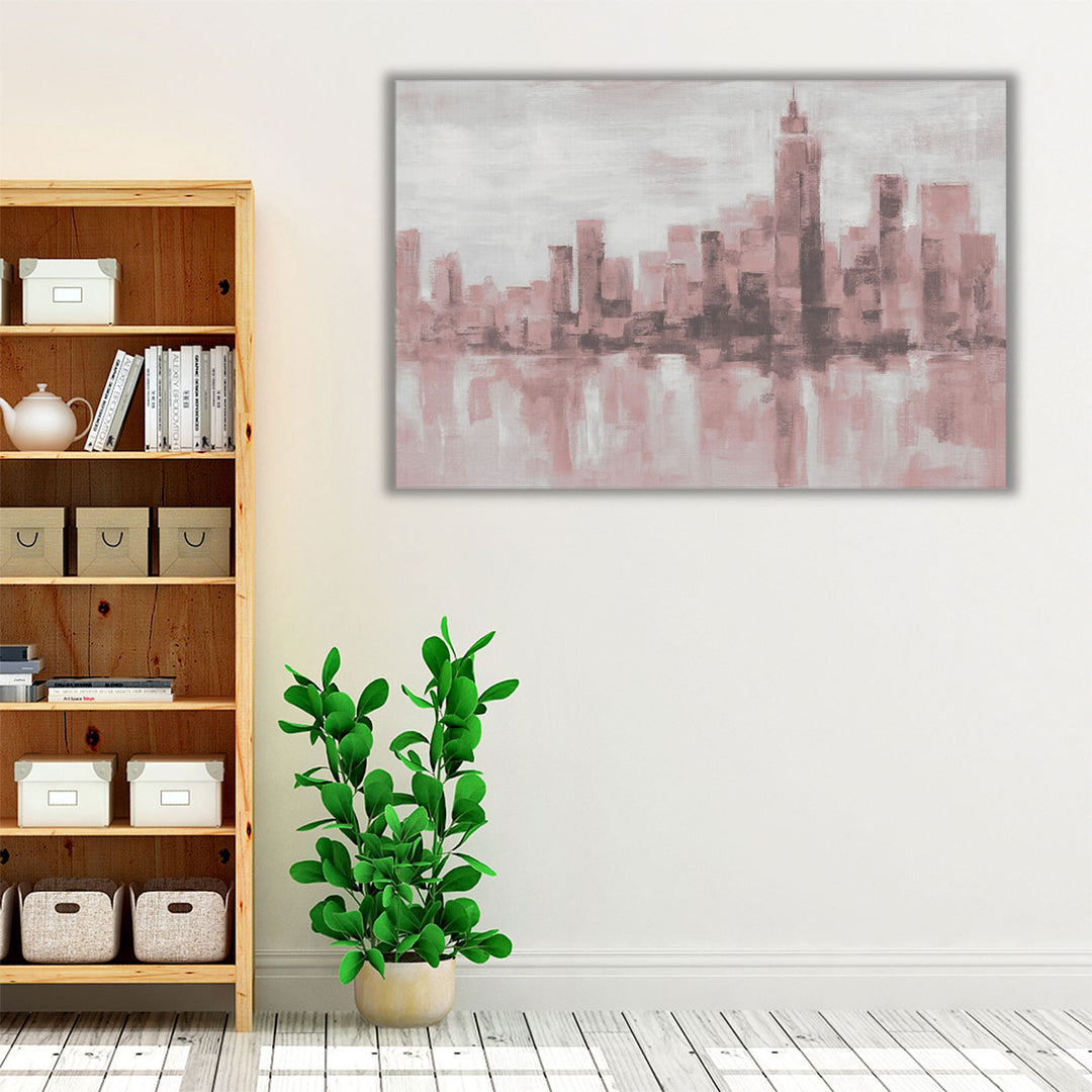 Misty Day in Manhattan - Canvas Print Wall Art