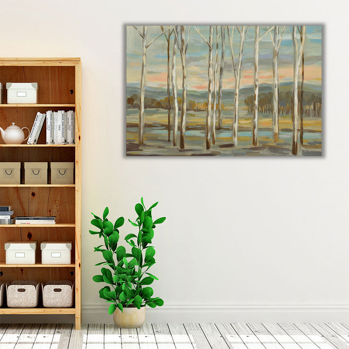 Silver Forest - Canvas Print Wall Art