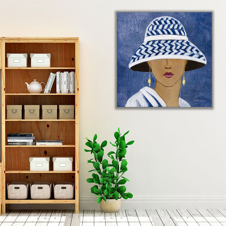 Lady with Hat II - Canvas Print Wall Art