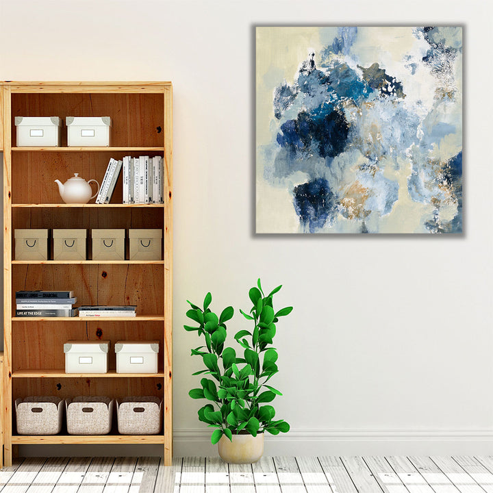 Indigo Monotype - Canvas Print Wall Art