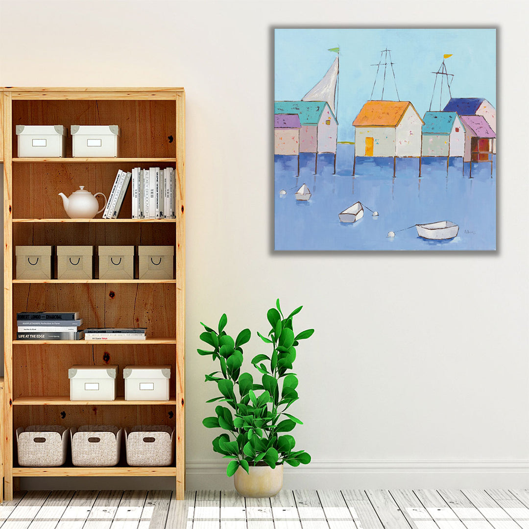 Boat House Row - Canvas Print Wall Art