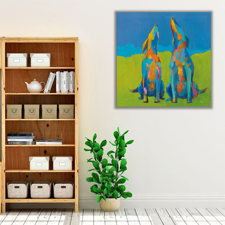 Howling Hounds - Canvas Print Wall Art