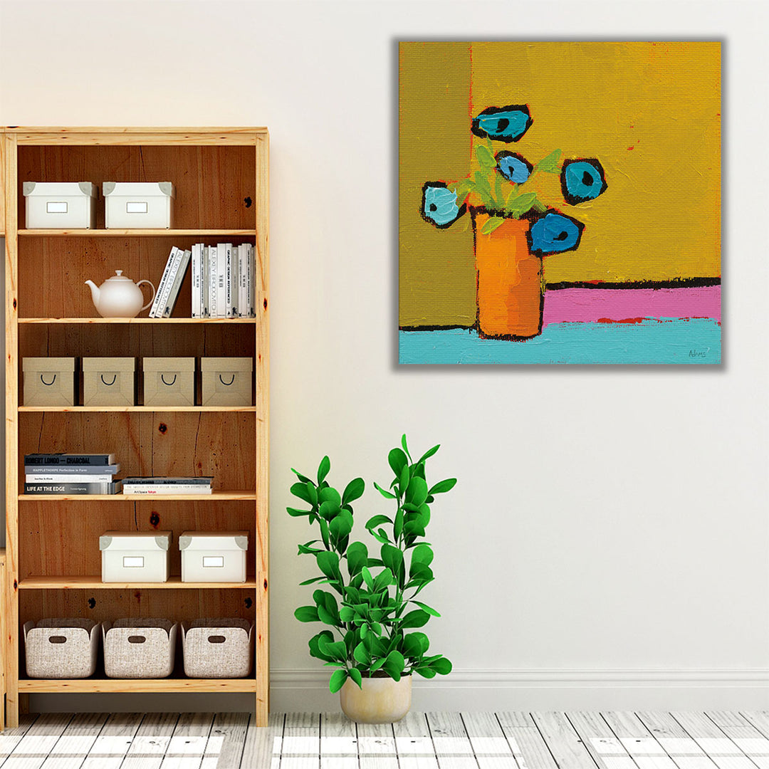 Orange Vase - Canvas Print Wall Art