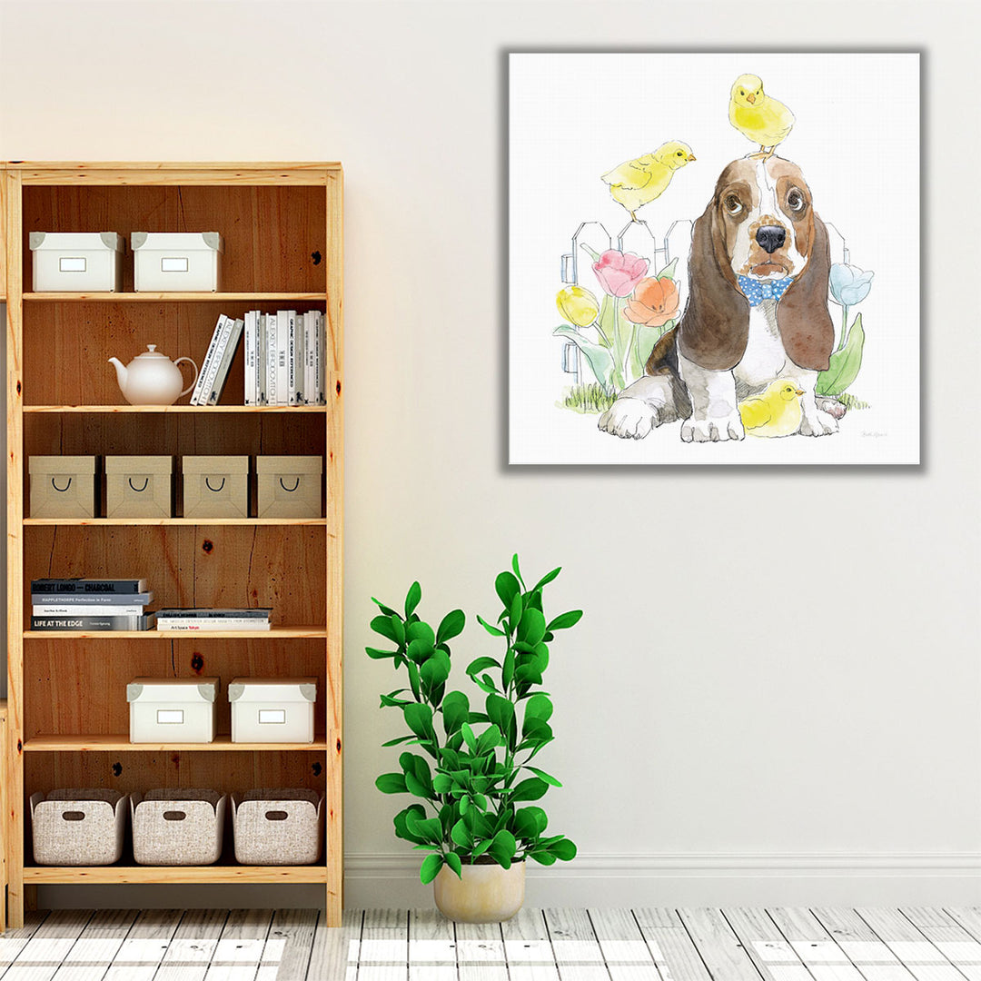 Easter Pups V - Canvas Print Wall Art