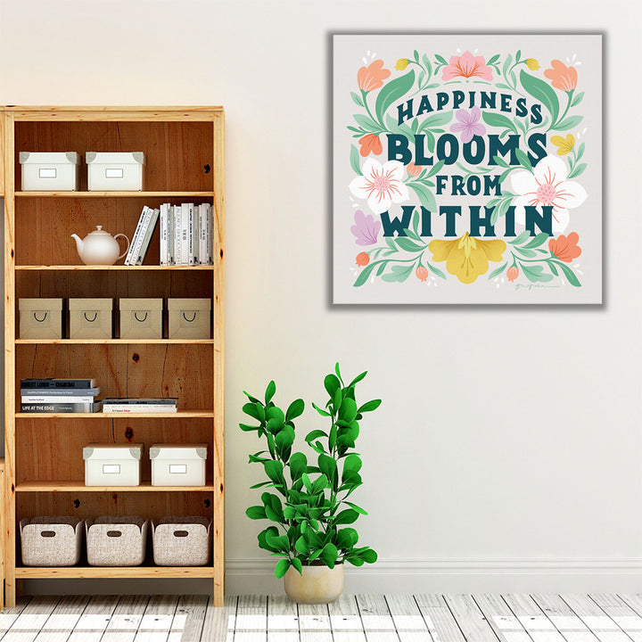 Happiness Blooms II - Canvas Print Wall Art