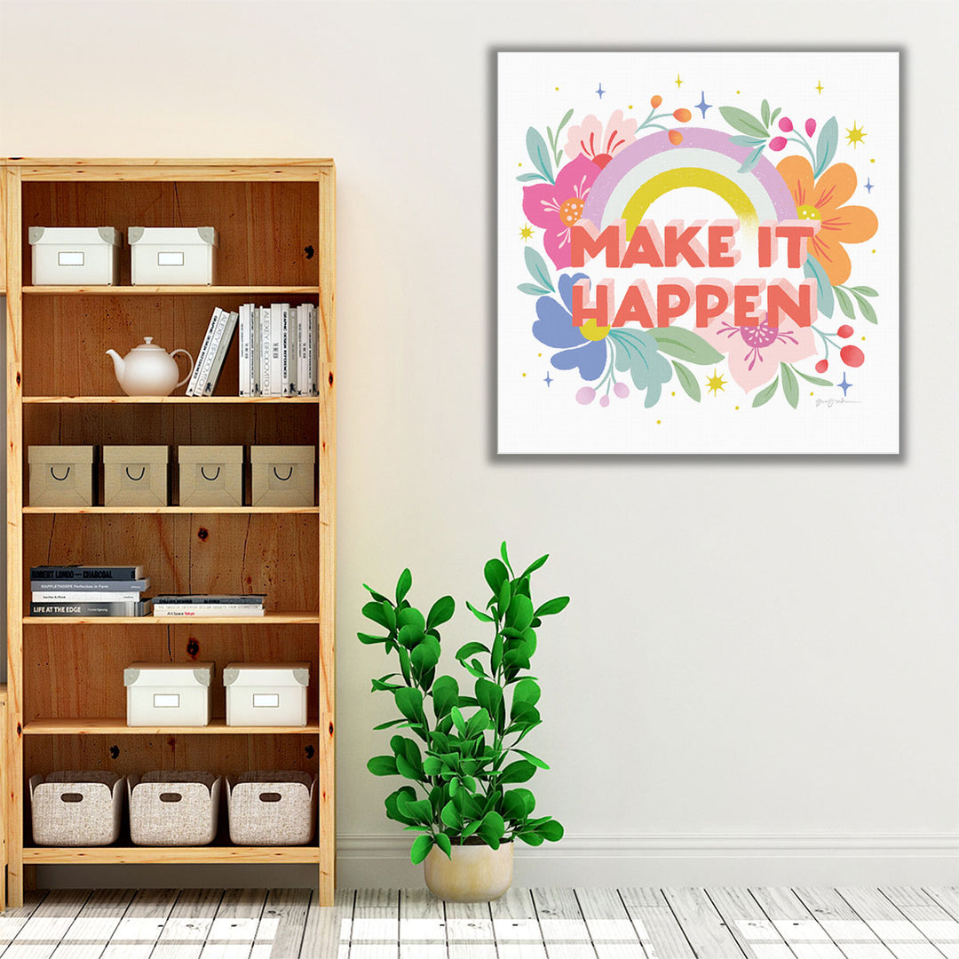 Make It Happen I - Canvas Print Wall Art