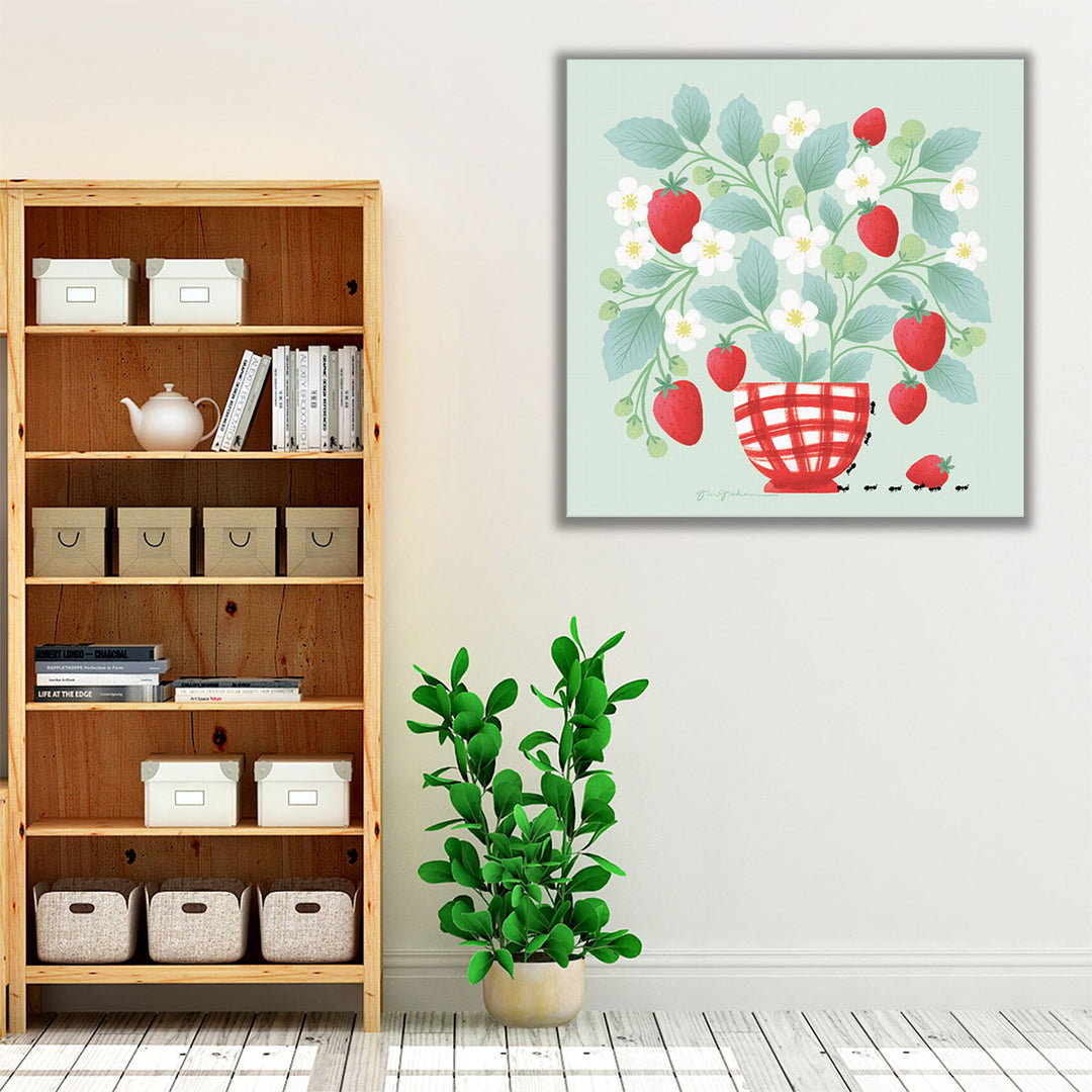 Strawberry Patch - Canvas Print Wall Art