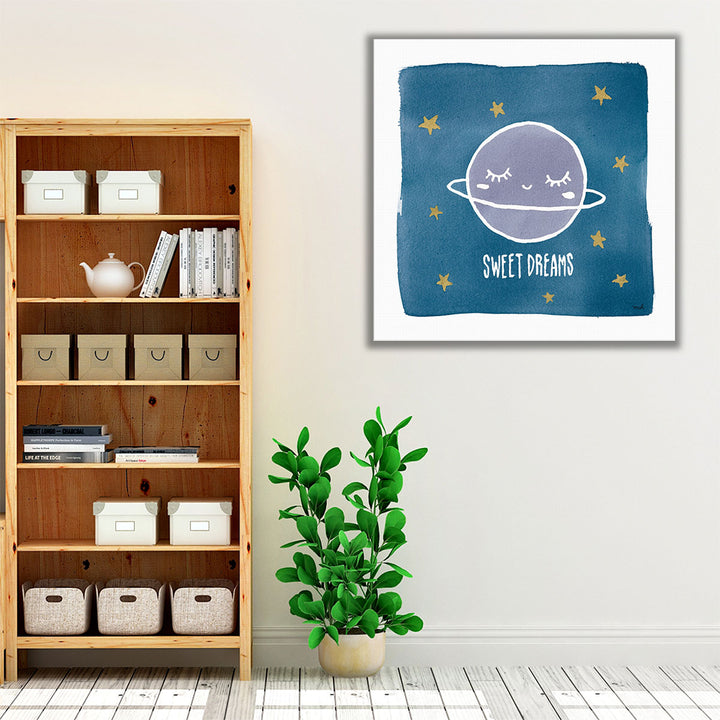 Night Sky Sweet Dreams - Canvas Print Wall Art