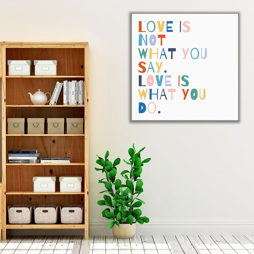 Rainbow Words I - Canvas Print Wall Art