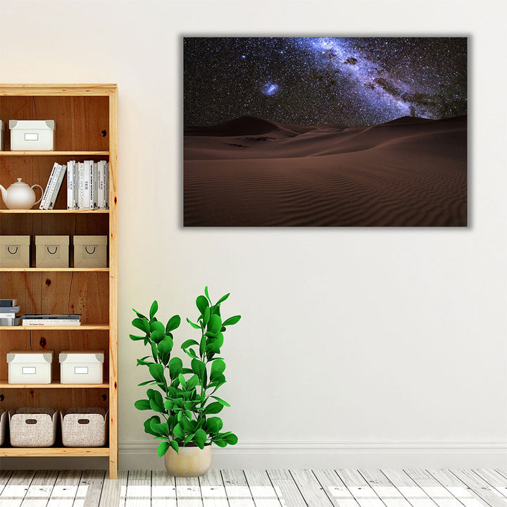 Saharan Starlight Symphony - Canvas Print Wall Art