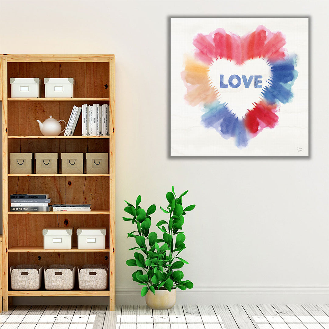 Rainbow Love I - Canvas Print Wall Art