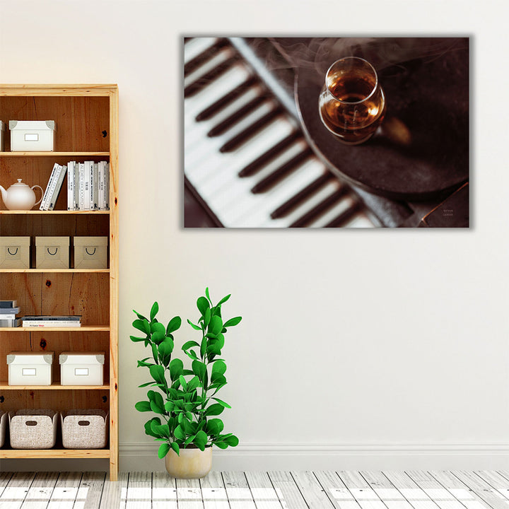 Night Vibes Lounge - Canvas Print Wall Art