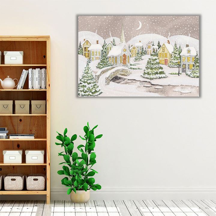 All is Calm All is Bright - Canvas Print Wall Art