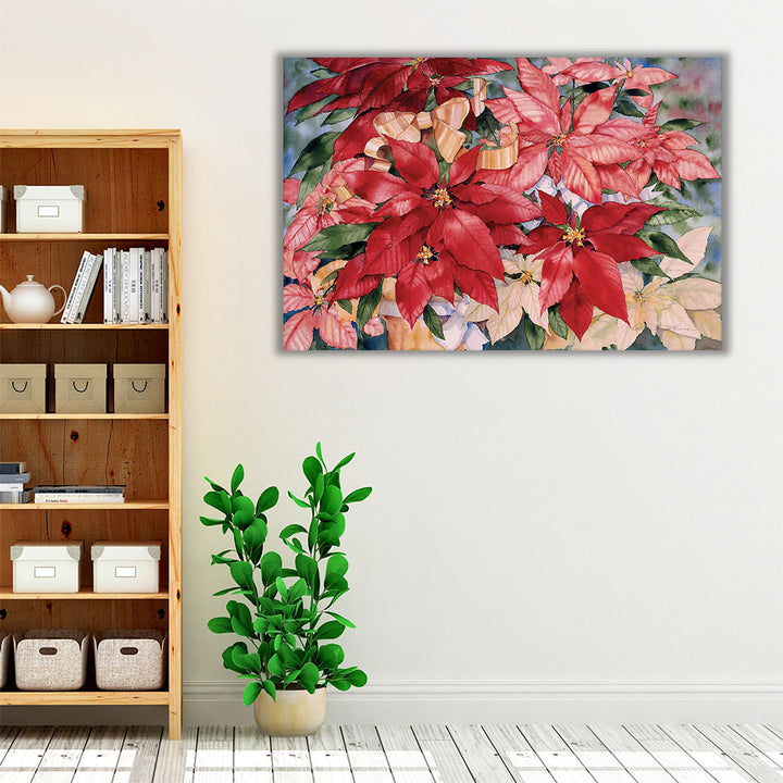 Poinsettia - Canvas Print Wall Art