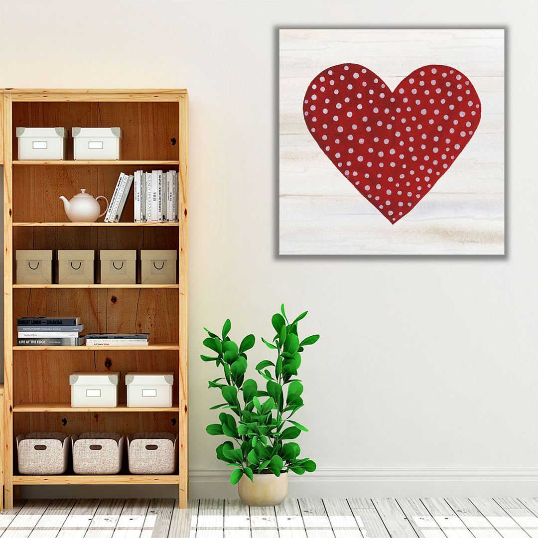 Rustic Valentine Heart I - Canvas Print Wall Art