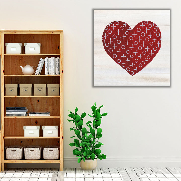 Rustic Valentine Heart IV - Canvas Print Wall Art