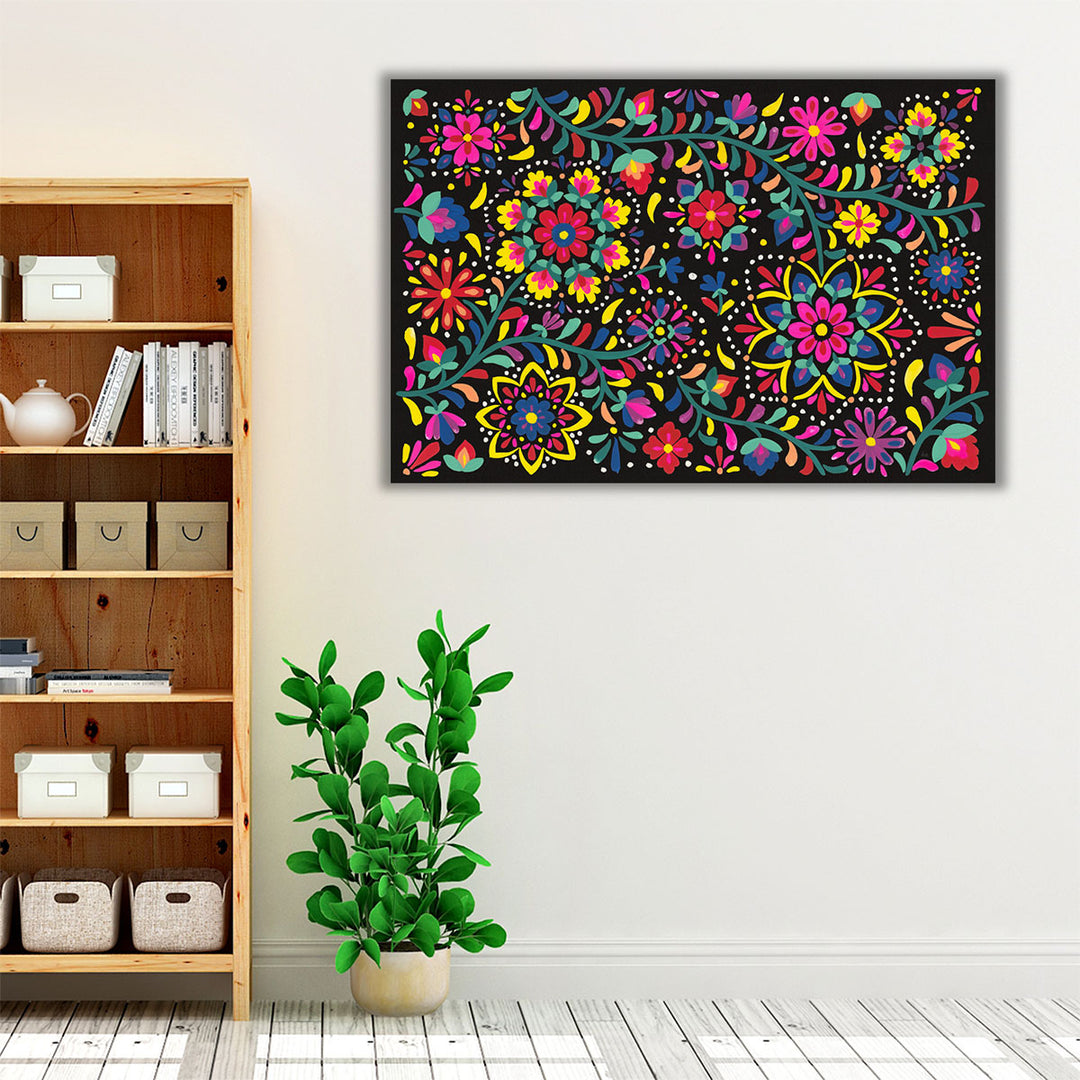 Floral Fiesta I - Canvas Print Wall Art