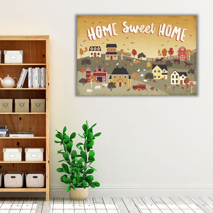 Harvest Village II - Canvas Print Wall Art