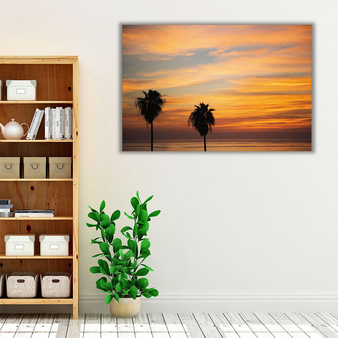 Sunset Palms III - Canvas Print Wall Art