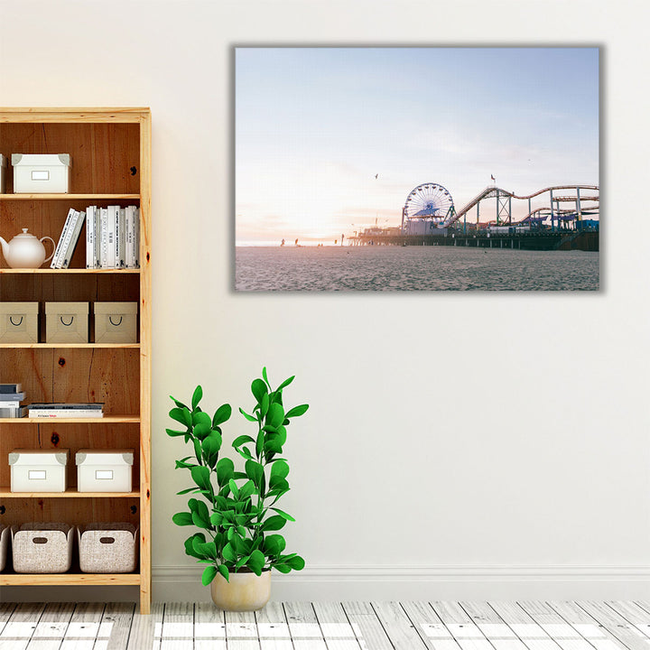 Santa Monica Pier - Canvas Print Wall Art